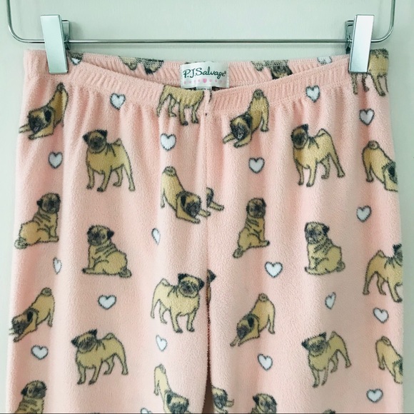 PJ Salvage Printed Flannel Pajama Set Pink L - Picture 12 of 16